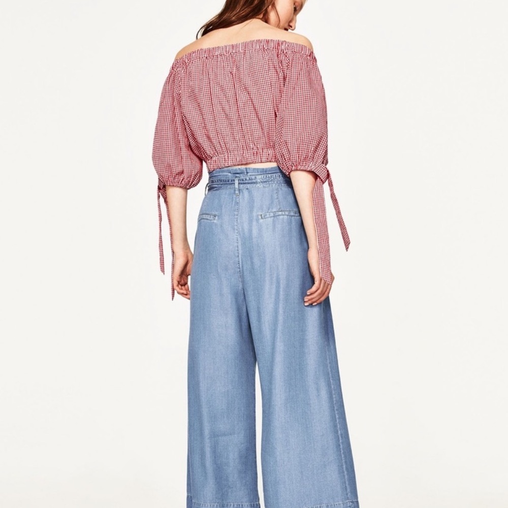 Zara Gingham Top - Picture 3 of 4